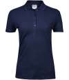T145 145 Tee Jays Ladies Luxury Stretch Polo Shirt Navy colour image